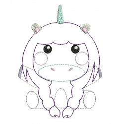 Stickdatei - Sweet Unicorn 3 Appli
